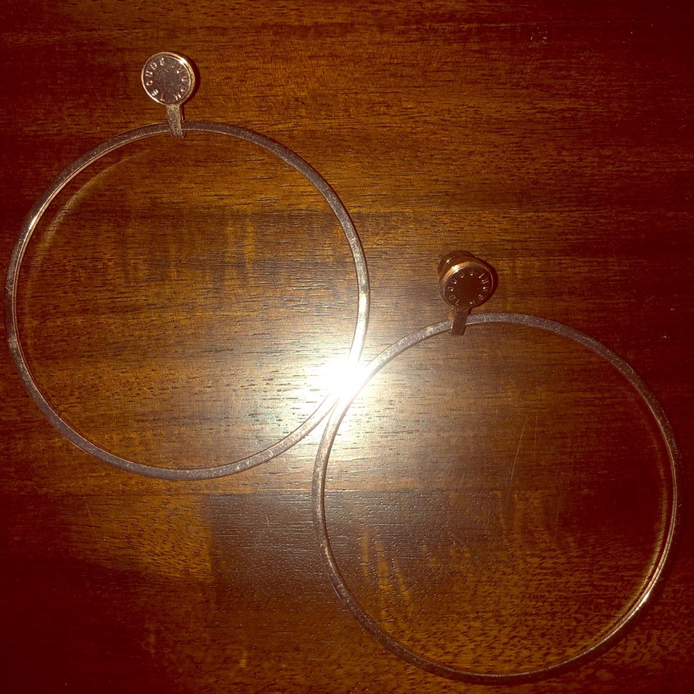 Henri Bendel Bronze Gold Hoop Earings